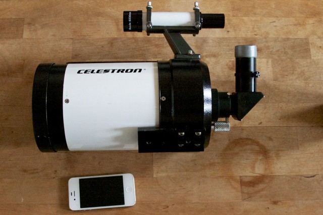 Celestron C5, iPhone 4S, Magnifi